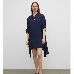Club Monaco Tie Sleeve Dress Navy blue Size 00  New